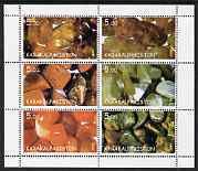 KARAKALPAKIA - 1998 - Stones and Minerals - Perf 6v Sheet - Mint Never Hinged