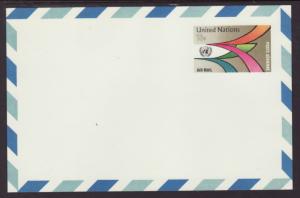 UN New York UXC11 Airmail Postal Card Unused VF