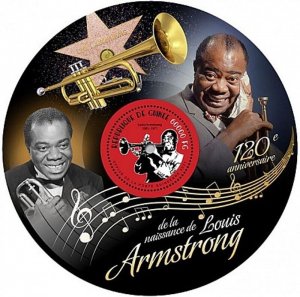 Guinea - 2021 Musician Louis Armstrong - Stamp Souvenir Sheet - GU210362b