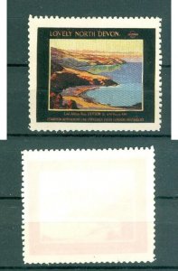 Great Britain. Poster Stamp. MNH. Tourism Lovely North Devon Landscape, Ocean