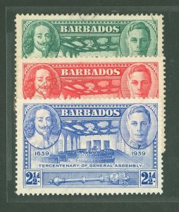 Barbados #202-3/205 Unused