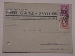 YUGOSLAVIA  SLOVENSKO MIXED CESKO 1939 ZVOLEN