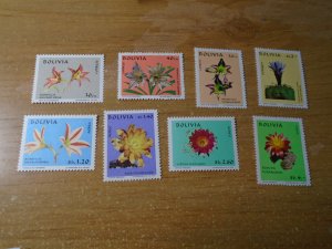Bolivia  #  534-37 / C310-13  MNH    Flowers