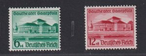 Germany #B121-B122  MNH  1938 theatre