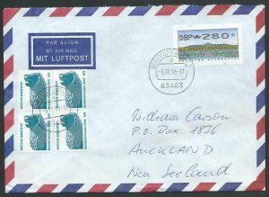 GERMANY 1993 airmail cover to New Zealand..................................11903