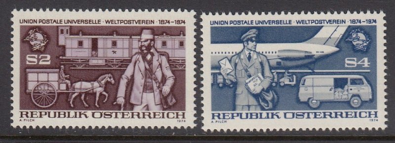 Austria 1004-5 UPU mnh