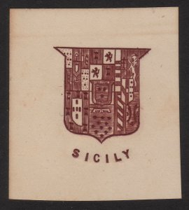 1900's Italy, Sicily Envelope cut Square, Mint