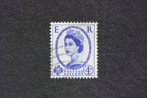 Great Britain Scott # 298   4d  Queen Elizabeth II 1953-11-02  Tudor Crown