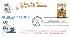 #4341 Take Me Out to the Ballgame QCR FDC