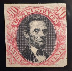 US Scott #122P3 on India Paper [Scarce]