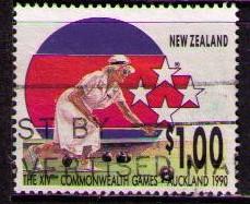 NEW ZEALAND Sc# 976 USED FVF Lawn Bowling Commonwealth Games