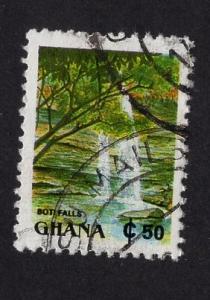 Ghana   #1357  1991  used   50c  Boti falls