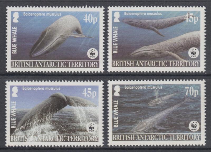 XG-BA347 BRITISH ANTARCTIC TERRITORY - Wwf, 2003 Whale, Marine Life MNH Set