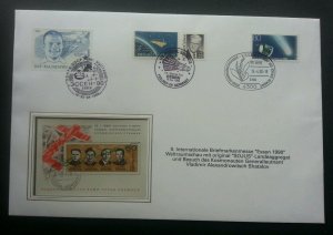 USA US Russia Germany Joint Issue Space 1990 (FDC) *cosmonaut hand signed *rare