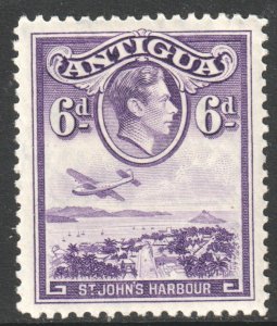 Antigua Scott 90 - SG104, 1938 George VI 6d MH*