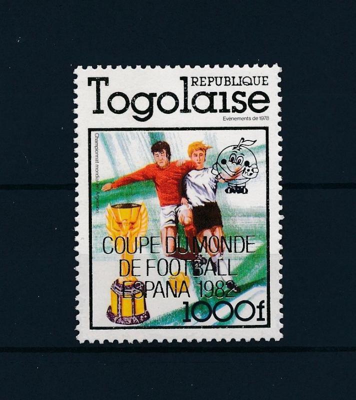 [46424] Togo 1980 Sports World Cup Soccer Football Spain Overprint in gold MNH