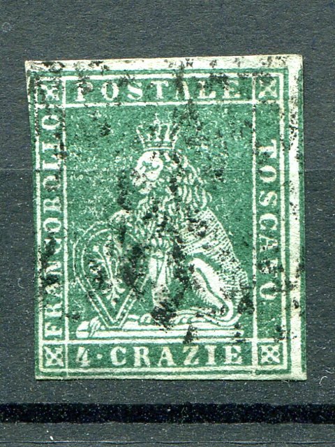 Tuscany #6  Used  F-VF  Cat $275 - Lakeshore Phhilatelics