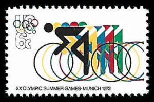 PCBstamps   US #1460 6c Olympics-Bicycling, MNH, (17)