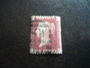 Stamps - Great Britain - Scott# 20 - Used Part Set of 1 Stamp