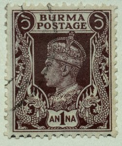 AlexStamps BURMA #22 VF Used 