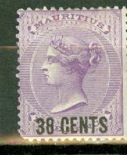 Mauritius 56 mint CV $45