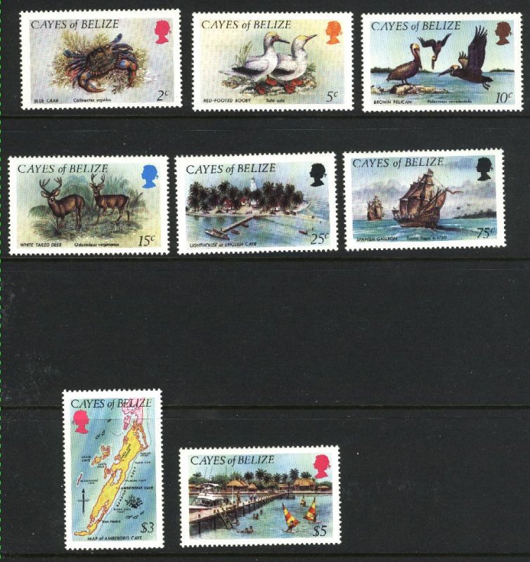 Belize-Cayes of #2-9   Mint NH VF 1984  PD