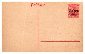 Belgium, Government Postal Card