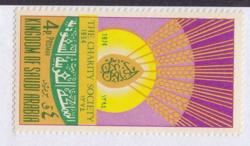 1974 SINGLE STAM 4p CHARITY SAUDI ARABIA SC 676   MINT NH