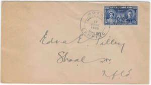 Newfoundland 1939 UN249 KGVI Royal Visit - FDC