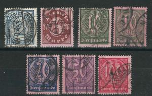 Germany O15-21 Mi  Used VF O18 signed 1922-23 SCV $18.00