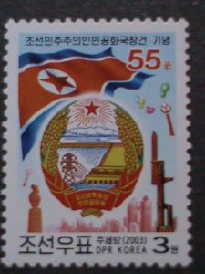 ​KOREA STAMP-2003-SC#4331  55TH ANNIV: FOUNDING OF DPRK MNH STAMP- VERY FINE