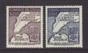 Chile 311,C200 Map MNH VF