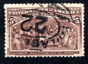 US 234, F/VF Used, Cat. $8.50  ...   6780186