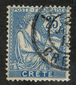 France-Ofc Crete, Scott #9, Used