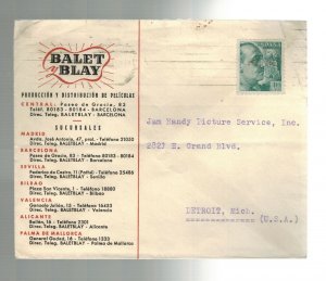 1930s Barcelona Spain Censored Movie Distirbutor cover to Jim Handy Pictures USA