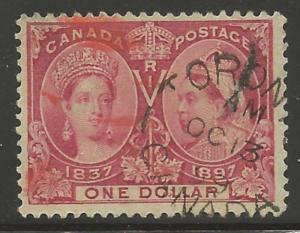 Canada #61 USED Jubilee with CDS C$1000.00