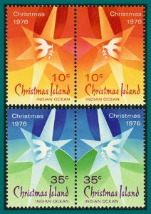 Christmas Island 1976 Christmas, MNH 65-68,SG63-SG66