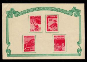 Albania - Mint Souvenir Sheet Scott #551a (Liberation)