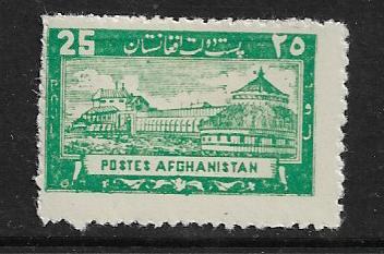 AFGHANISTAN  322a  MINT HINGED, ROYAL PALACE OF KABUL