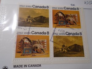 Canada   #  562-63  used  block