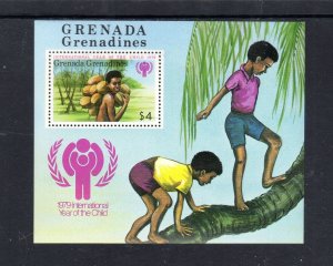 GRENADA GRENADINES #322 INT'L YEAR OF THE CHILD MINT VF NH O.G S/S