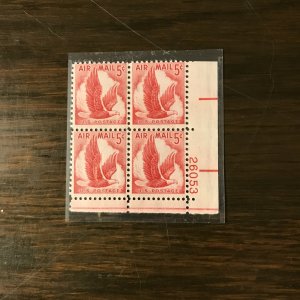 US SCOTT C49 - PB - 6¢ B52 Strato Fortress & F-104 (1) -P#25761 -MNH, XF/Superb