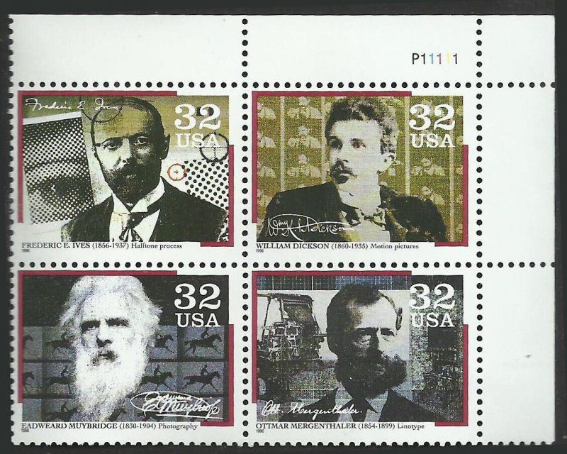 # 3061-3064 MINT NEVER HINGED ( MNH ) PIONEERS OF COMMUNICATIONS