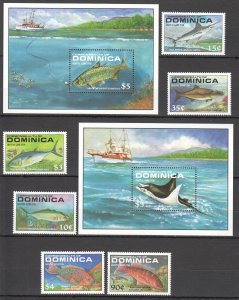 Ss1739 1988 Dominica Fishes Fauna Marine Life Mnh