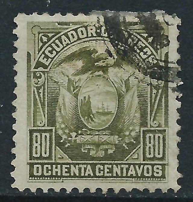 Ecuador, Sc #22, 80c Used