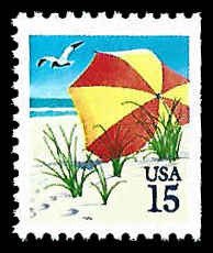 PCBstamps   US #2443 Bk Sgl 15c Umbrella, MNH, (12)