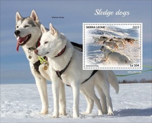 2024 05 - SIERRA LEONE - SLEDGE DOGS         1V  complet set    MNH **