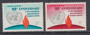 UN New York 242-243 MNH VF