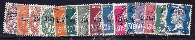 ALGERIA --  Selection of 15 from first issue scv $7.00 less 80%=$1.40