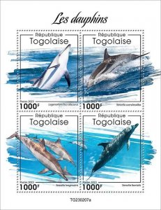 2024 04 - TOGO - DOLPHINS             4V  complet set    MNH **